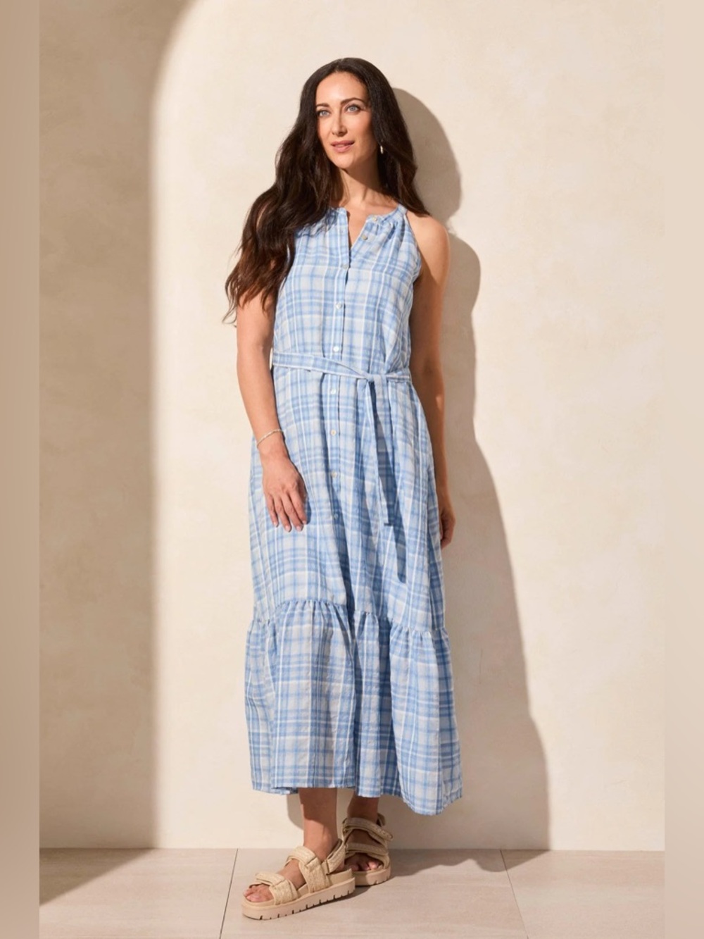 69. Tribal Maxi / Halter Style Dress